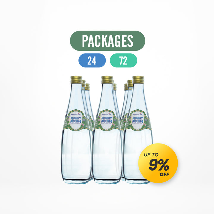 Mount Spring 500ml - Glass Bottle Packages